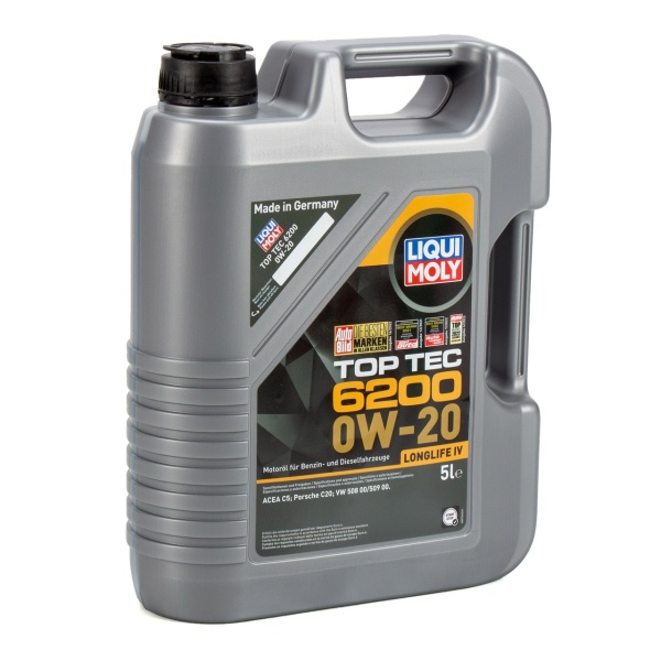 Ulei Motor Liqui Moly Top Tec 6200 LL lV 0W-20 5L 20789